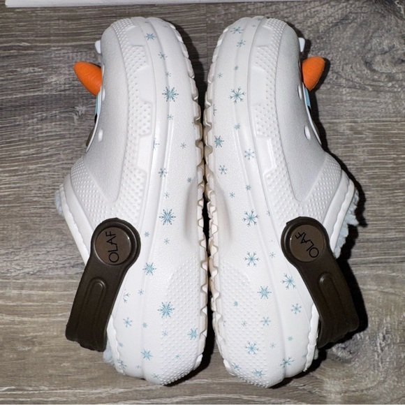 CROCS Disney Frozen Olaf lined unisex toddler boy or girl classic clogs C9 - Picture 6 of 7